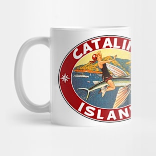 Catalina Island Island California Flying Fish Vintage Travel Mug